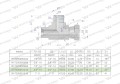 Trójnik hydrauliczny niesymetryczny calowy BBA 3/4" BSP (XEVL) Waryński-25683