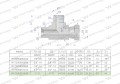 Trójnik hydrauliczny niesymetryczny calowy BBA 1" BSP (XEVL) Waryński-25689