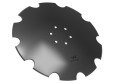 Talerz uzębiony Z-10 fi 560 mocowanie 6/120 grubość 4 mm stal borowa WARYŃSKI R-36211