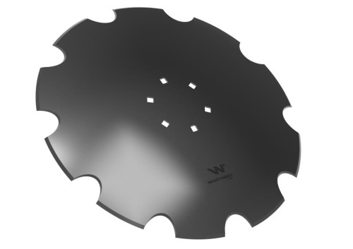 Talerz uzębiony Z-10 fi 560 mocowanie 6/120 grubość 4 mm stal borowa WARYŃSKI R-36211