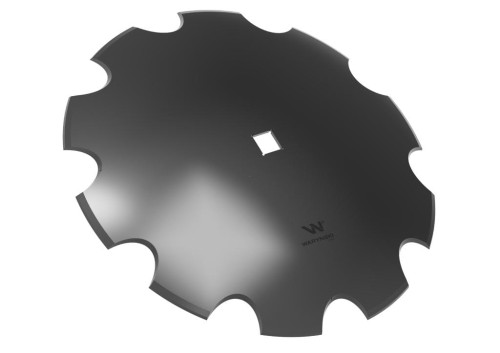 Talerz uzębiony Z-10 fi 610 otwór 35x35 grubość 6 mm stal borowa WARYŃSKI R-36383