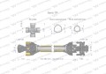 Wał przegubowo-teleskopowy 660-800mm 970Nm Z6 1 3/4 sprzęgło cierne 1700Nm CE 2020 seria 7R WARYŃSKI-30253