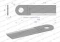 Nóż przystawki do kukurydzy napawany 233x60x6 otwór 30mm zastosowanie New Holland 84496574 47731406 WARYŃSKI-40280