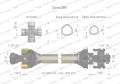 Wał przegubowo-teleskopowy 860-1300mm 1240Nm sprzęgło cierne 1700Nm Z6 - 1 3/4  CE 2020 seria 8R Waryński-35560
