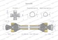 Wał przegubowo-teleskopowy 860-1300mm 1240Nm Z6 - 1 3/4 CE 2020 seria 8R Waryński-35502