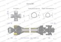 Wał przegubowo-teleskopowy 1210-1900mm 1240Nm Z6 - 1 3/4 z drugiej strony sprzęgło cierne 1700Nm Z6 - 1 3/4 CE CE 2020 seria 8R Waryński-40728
