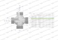 Czwórnik hydrauliczny metryczny BBBB M16x1.5 10L Waryński-25044