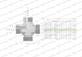 Czwórnik hydrauliczny metryczny BBBB M22x1.5 15L Waryński-25056