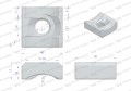 Mocowanie palca nakładka otwór fi 14mm zastosowanie Claas Waryński ( sprzedawane po 5 )-36912