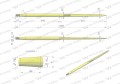 Ząb ładowacza CIĘŻKI uniwersalny prosty L- 1200 mm zastosowanie  5193-51563 Tur WARYŃSKI-11259