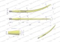 Ząb ładowacza wygięty zamykający L- 680 mm chwytak (krokodyl) zastosowanie 5193-FT89K Tur WARYŃSKI-11256