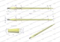 Ząb ładowacza uniwersalny prosty L- 810 mm zastosowanie 5193-FT1N Tur WARYŃSKI-11250