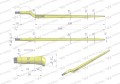 Ząb ładowacza uniwersalny Z L- 880 mm zastosowanie 5193-FT88N Tur WARYŃSKI-11253