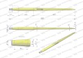 Ząb ładowacza CIĘŻKI uniwersalny prosty L- 980 mm Tur na tuleję W-5791200 WARYŃSKI-16635