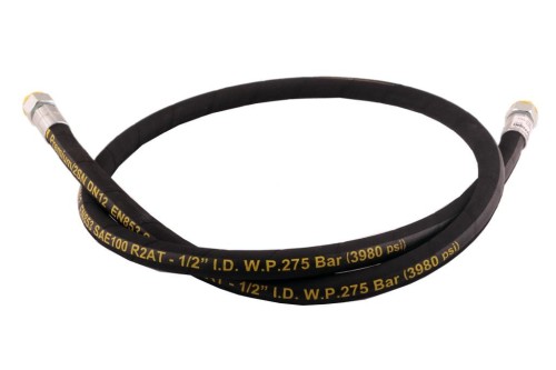 Przewód hydrauliczny 275 bar gwint M22x1.5 proste L-1700mm DN12-2SN (AA-13-1700; P11P11) 27.5MPa Waryński-23295