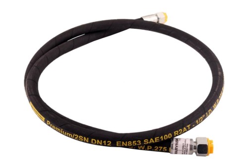 Przewód hydrauliczny 275 bar gwint M22x1.5 proste L-1900mm DN12-2SN (AA-13-1900; P11P11) 27.5MPa Waryński-23301