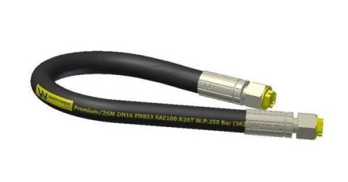 Przewód hydrauliczny 250 bar gwint M27x2 proste L-700mm DN16-2SN (AA-700/M27X2/25MPA; P11P11) Waryński-11322
