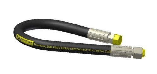 Przewód hydrauliczny gwint M22x1.5 proste L-1300mm DN12-1SN (AB-13-1300; P11P21) 16MPa Waryński-11681