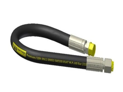 Przewód hydrauliczny 160 bar gwint M22x1.5 proste L-1500mm DN12-1SN  (AB-13-1500; P11P21) 16MPa Waryński-23317