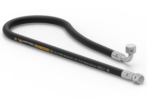 Przewód hydrauliczny gładki z uszczelnieniem - 180 bar gwint M18x1.5 prosta/90 stopni (kolanko) L-800mm DN10-1SN (AK-10-800; P11P12) 18.0MPa Waryński