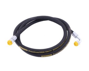 Przewód hydrauliczny 275 bar gwint M22x1.5 prosta/90 stopni L-2000mm DN12-12SN (AK-13-2000; P11P12) 27.5MPa Waryński