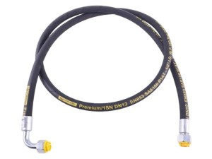 Przewód hydrauliczny gwint M22x1.5 prosta/90 stopni (kolanko) L-500mm DN12-1SN (AK-13-500; P11P12) 16.0MPa Waryński