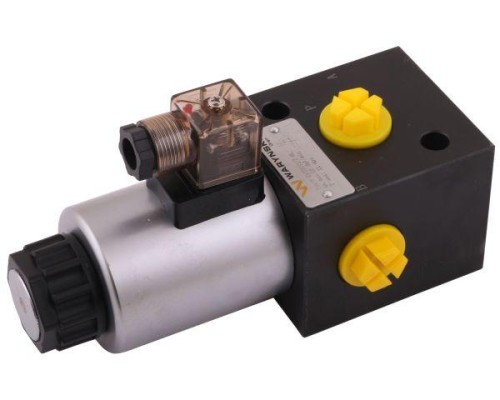 Elektrozawór 3-drogowy elektromagnetyczny kontroli 3/2 W-E12DVS3/2-80L G1/2" 80L (24V DC) Waryński-21263