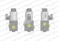Elektrozawór 3-drogowy elektromagnetyczny kontroli 3/2 W-E12DVS3/2-80L G1/2" 80L (24V DC) Waryński-21264