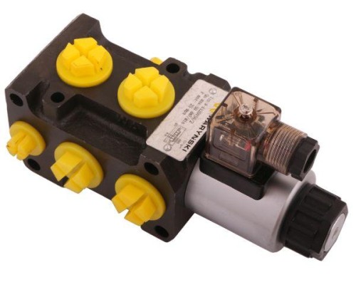Dzielnik. zawór. elektrozawór kierunkowy elektromagnetyczny kontroli W-E12DVS6/2 (DVS6/50L) G1/2" 50L (24V DC) Waryński-21250