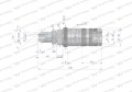 Szybkozłącze hydrauliczne zrywalne seria WIA3CV (3CFPV) 68 l/min gniazdo long 7/8" UNF gwint zewnętrzny EURO PUSH-PULL (ISO 7241-A) Waryński-21104