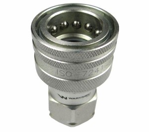 Szybkozłącze hydrauliczne gniazdo M14x1.5 gwint zewnętrzny EURO (9100814G) (ISO 7241-A) Waryński