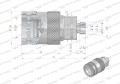 Szybkozłącze hydrauliczne gniazdo M14x1.5 gwint zewnętrzny EURO PUSH-PULL (9100814G) (ISO 7241-A) Waryński-11529