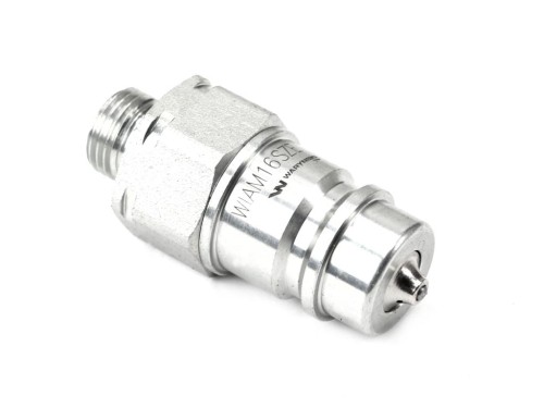 Szybkozłącze hydrauliczne wtyczka M16x1.5 gwint zewnętrzny EURO (9100816W) (ISO 7241-A) z eliminatorem ciśnienia Waryński-31887