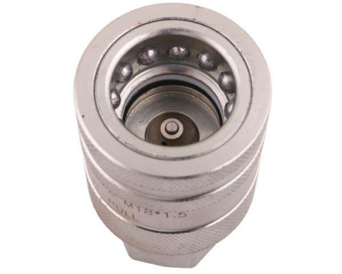 Szybkozłącze hydrauliczne gniazdo z eliminatorem ciśnienia M18x1.5 gwint wew. EURO PUSH-PULL (ISO 7241-A) Waryński-18263