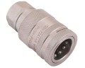 Szybkozłącze hydrauliczne gniazdo z eliminatorem ciśnienia M18x1.5 gwint wew. EURO PUSH-PULL (ISO 7241-A) Waryński-18266