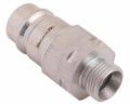 Szybkozłącze hydrauliczne wtyczka z eliminatorem ciśnienia M18x1.5 gwint zew. EURO (9100818W) (ISO 7241-A) Waryński-18281