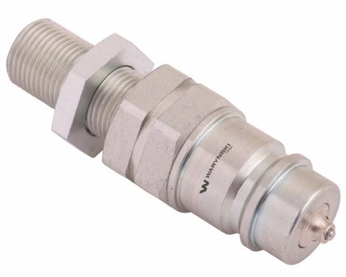 Szybkozłącze hydrauliczne wtyczka long z eliminatorem ciśnienia M18x1.5 gwint zew. EURO (9100818W) (ISO 7241-A) Waryński-18283