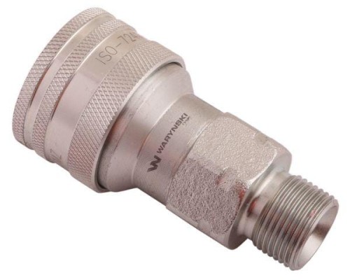 Szybkozłącze hydrauliczne gniazdo M20x1.5 gwint zewnętrzny EURO (ISO 7241-A) Waryński-21686