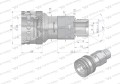 Szybkozłącze hydrauliczne gniazdo M20x1.5 gwint zewnętrzny EURO (ISO 7241-A) Waryński-21687