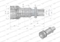 Szybkozłącze hydrauliczne gniazdo long M20x1.5 gwint zewnętrzny EURO (ISO 7241-A) Waryński-21690