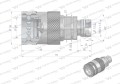 Szybkozłącze hydrauliczne gniazdo M20x1.5 gwint zewnętrzny EURO PUSH-PULL (9100822G) (ISO 7241-A) Waryński-11569