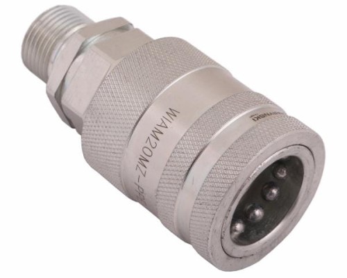 Szybkozłącze hydrauliczne gniazdo z eliminatorem ciśnienia M20x1.5 gwint zew. EURO PUSH-PULL (9100822G) (ISO 7241-A) Waryński-18287