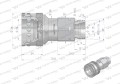 Szybkozłącze hydrauliczne gniazdo M22x1.5 gwint zewnętrzny EURO (9100822G) (ISO 7241-A) Waryński-10814