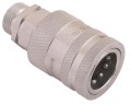 Szybkozłącze hydrauliczne gniazdo z eliminatorem ciśnienia M22x1.5 gwint zew. EURO PUSH-PULL (9100822G) (ISO 7241-A) Waryński-18306