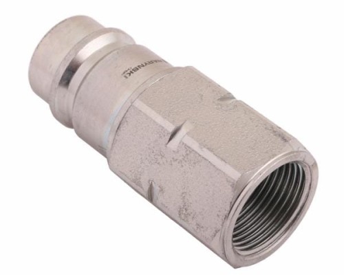 Szybkozłącze hydrauliczne wtyczka z eliminatorem ciśnienia M22x1.5 gwint wew. EURO (ISO 7241-A) Waryński-18307