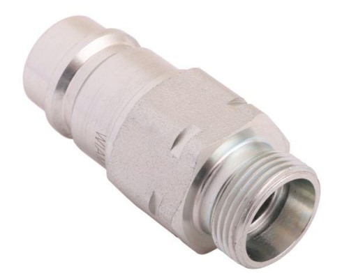 Szybkozłącze hydrauliczne wtyczka z eliminatorem ciśnienia M22x1.5 gwint zew. EURO (9100822W) (ISO 7241-A) Waryński-18311