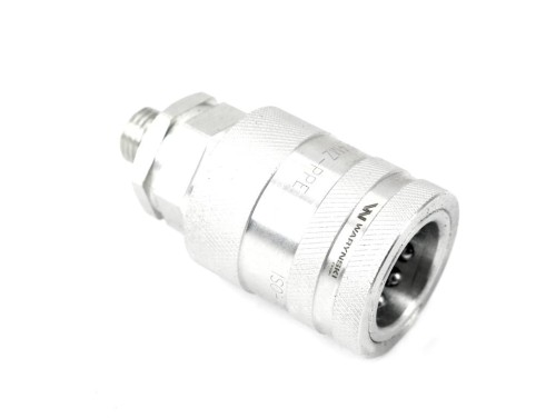 Szybkozłącze hydrauliczne gniazdo G1/2"BSP gwint zewnętrzny EURO PUSH-PULL  (ISO 7241-A) z eliminatorem ciśnienia Waryński-31907