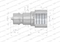 Szybkozłącze hydrauliczne wtyczka G1/4"BSP gwint wewnętrzny ISO 7241-A Waryński-10869