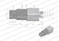 Szybkozłącze hydrauliczne suchoodcinające wtyczka M18x1.5 12L gwint zewnętrzny ISO16028 Waryński-18252