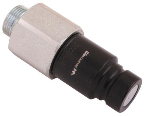 Szybkozłącze hydrauliczne suchoodcinające wtyczka M22x1.5 15L gwint zewnętrzny ISO16028 Waryński-18257